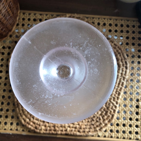 Vintage Pink Hobnail Glass Footed Vase - Picture 10 of 11